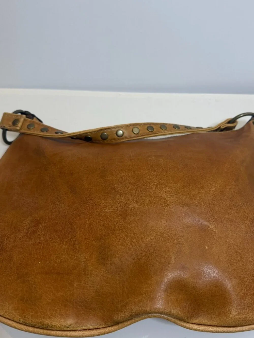 Fashion Express Leather Hobo Shoulder Bag